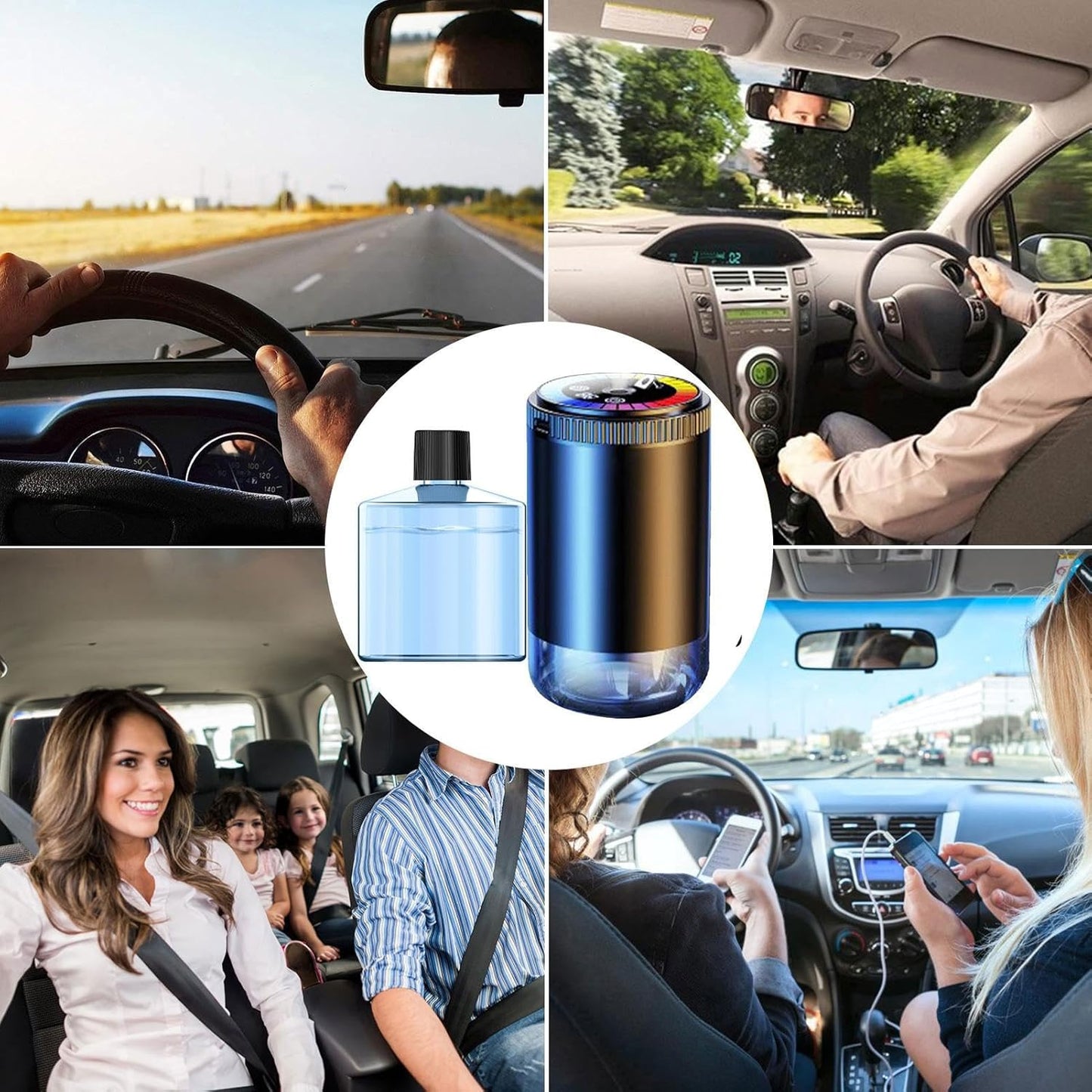 Ambientadores De Aire Inteligentes Para Coche, Purificador De Aire Para Coche | Purificador De Aire Portátil Para Coche - Ambientadores De Coche Inteligentes Para Habitación, Dormitorio, Viaje, Hogar