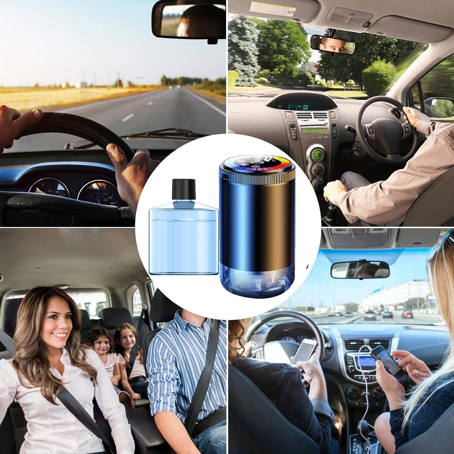 Ambientadores De Aire Inteligentes Para Coche, Purificador De Aire Para Coche | Purificador De Aire Portátil Para Coche - Ambientadores De Coche Inteligentes Para Habitación, Dormitorio, Viaje, Hogar