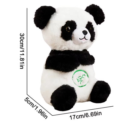 Sleeping Panda Plush Breathing Realistic Stuffed Interactive Panda Toy Plush Sound Machine Portable Plush Toy Music & Sounds For